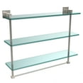 thumbnail image 2 of Montero Collection 22 Inch Triple Tiered Glass Shelf with integrated towel bar, 2 of 5