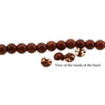 thumbnail image 6 of Hinky Imports Unisex Yoga Meditation 108 Tibetan Bodhi Prayer Beads Daemonorops Seeds Mala Wrap Bracelet Necklace (Buddha Head Charm), 6 of 6