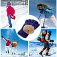 thumbnail image 7 of Winter Gloves for Boys Girls - Kids Warm Knit Thermal Cable Knitted Gloves Wool Fleece Lined Mittens for Cold Weather, 7 of 7