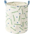 thumbnail image 3 of Dots & Lines Pattern Foldable Basket Organizer, Medium, White, 3 of 7