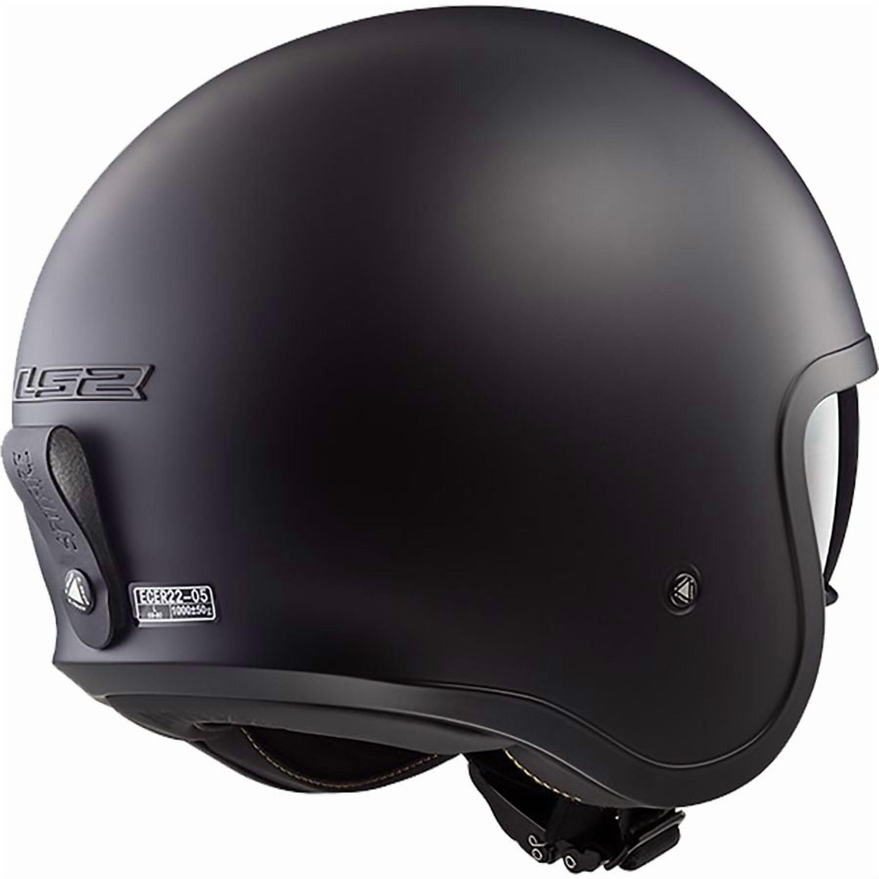 LS2 Helmets Spitfire Skull Rider Graphic Motorcycle Helmet Open