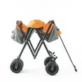 thumbnail image 4 of Creative Outdoor Durable All-Terrain Collapsible Folding Wagon Cart 150lb Capacity, Gray and Yellow, 4 of 15