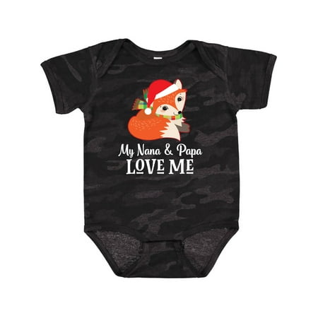 

Inktastic Christmas Nana Papa Love Me Gift Baby Boy or Baby Girl Bodysuit