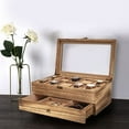 thumbnail image 4 of Sfugno 10 Slot Rustic Wooden Watch Box Organizer for Men with Removable Pillows, 4 of 6