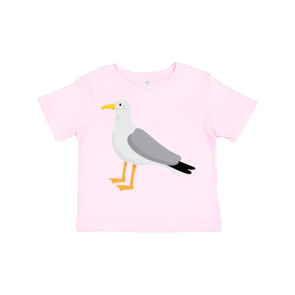 Inktastic Funny Seagull Bird Boys or Girls Toddler T-Shirt