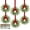 6pc, variant on HaCpiu 6Pcs Small Christmas Wreaths,12 Inch Mini Wreaths with Soft Cypress Pine Tips Red Christmas Bows, Hanging Decorations for Window Mantel Stairs Wall Home Xmas Decor Indoor