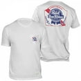 thumbnail image 1 of Pabst Blue Ribbon Beer Front and Back Print Pocket T-Shirt-Small, 1 of 3