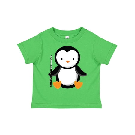 

Inktastic Flute Penguin Music Gift Toddler Boy or Toddler Girl T-Shirt