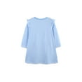 thumbnail image 4 of Bellafa Toddler Girl Long Sleeve Dress Stripe Flower Christmas Easter Cotton Casual Tunic Playwear Basic Shirt Party Dresses, 4 of 9