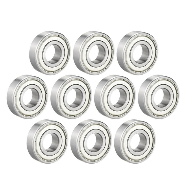Unique Bargains Roulement à Billes à Gorge Profonde 10 Pcs 6203Z à Écran Simple, Roulements en Acier Chromé 17mm x 40mm x 12mm