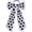Black/White Soccer, variant on 5.5in Long Tail White Baseball Ribbon Ponytail Holder Elastic Hair Tie with Red Layer Ruffle for Cheerleader Girls Baseball Moms Team Players Fans Day Accessory
