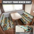 thumbnail image 2 of Yuyamidu Sunflower RV Dinette Cushion Covers Booth Set Aztec Camper Cushions Cover Washable RV Couch Covers 2 Pcs Elastic Camper Dinette Seat Covers for Travel Trailer Couch, 2 of 7