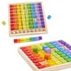 thumbnail image 4 of De Madera Para Niños, Niños, Bebés, 99, Tabla De Multiplicar, Rompecabezas Aritmético De Matemáticas, Material Didáctico Temprano Vogacara HA043568-02, 4 of 6