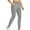 Gray, variant on WIZUTIZ Womens Leggings Ultra Thin Relaxed Slimming with Pockets Yoga Trousers Elastic Stretch High Rise 7/8 Length Pants Solid Pants for Teen Girls Running Date Beige