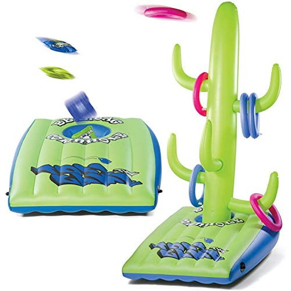 Prextex Floating Cornhole Bean Bag and Ring Toss Combo Floating Ring Toss & Cornhole Beanbag for Pool Party & Pool Accessory