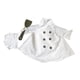 thumbnail image 3 of Traje de chef de ganso de porche, decoración artística, amuleto de tela, disfraz de ganso, ropa decorativa Blanco, 3 of 9