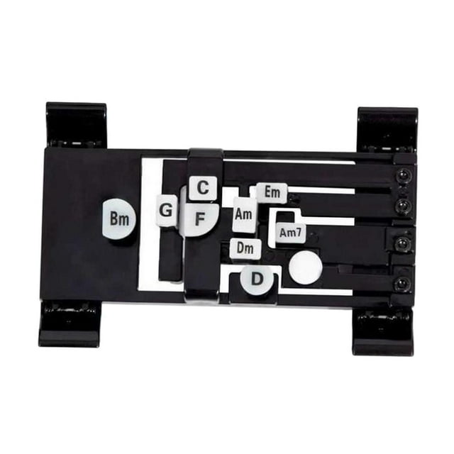 de guitarra de aprendizaje de ayuda para la enseñanza de principiantes Entrenador de guitarra Práctica Accesorios para guitarra acústi Negro