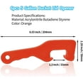 thumbnail image 2 of 6pcs 5 Gallon Bucket Lid Opener Wrench, Plastic Bucket Opener Tool Pail Lid Lifter Can Opener, Can Lid Remover Tool Pail Lid Opener for 5 Gallon Bucket Paint Can (Red), 2 of 5
