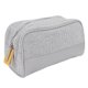 thumbnail image 4 of Makeup Storage Bag PU Leather Cotton Linen Zipper Cosmetic Organize Pouch for Travel Use, 4 of 5