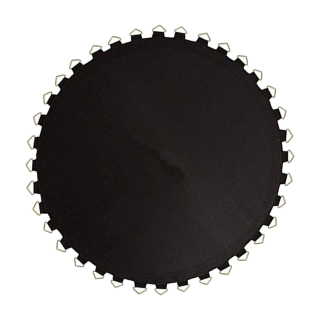 ZheElen Premium Trampoline Mat Round Durable Replacement V-Rings Long with Lasting Black 6 ft 42 rings