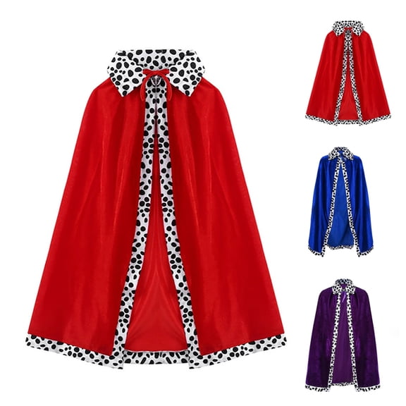SAWOBUUN Prince Cloak Queen Robe Halloween Stage Performances Royal Cape for Fathers Day Party Accessory(Adult Size,130cm)