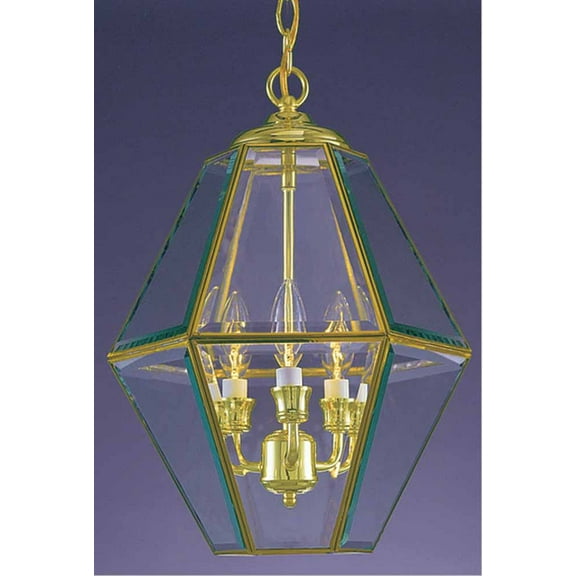 Volume Lighting V5021 3 Light 1 Tier Chandelier - Brass