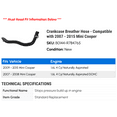 thumbnail image 2 of Crankcase Breather Hose - Compatible with 2007 - 2015 Mini Cooper 2008 2009 2010 2011 2012 2013 2014, 2 of 2
