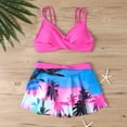 thumbnail image 4 of QUNYINEY Hawaiian Women's Swimsuits Spaghetti Straps Bikinis Bathing Suit High Waisted Two Piece Swimsuit Sets, 4 of 8