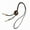 Coffee color, variant on Punk Pendant Bolo Tie for Western and Casual Wear Cord Necktie