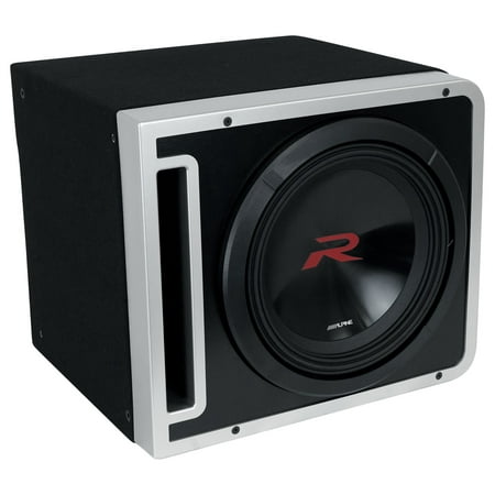 Alpine - Halo R2-Series 12" Dual Voice Coil 4-Ohm Loaded Subwoofer Enclosure - Black
