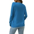 thumbnail image 3 of LETDIOSTO Women's Button Down Crew Neck Long Sleeve Soft Knit Cardigan Sweaters S-2XL, 3 of 6