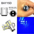 thumbnail image 1 of 2 piezas azul hielo rojo ámbar blanco 1156 G18 Ba15s P21W 13 LED SMD 5050 luz de giro luz trasera bombilla de freno reversa 12V 24V Ba15s PY21W 1157 BAY15D BA15D P21/5W huangjie unisex, 1 of 2