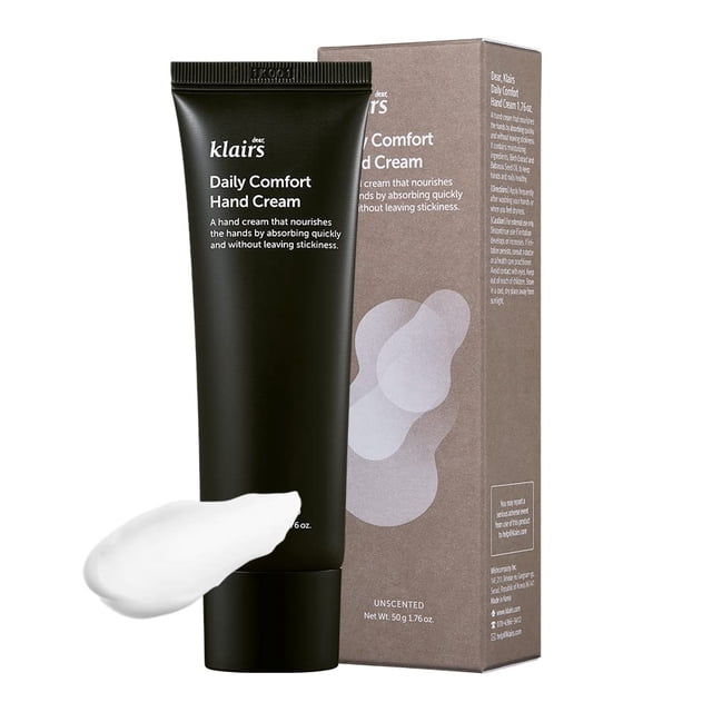 Crema de manos DearkLairs Daily Comfort, 50 ml, sin perfume, secado rápido
