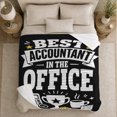 thumbnail image 5 of Best Accountant Office Achievement Theme Celebration, Playful Food Art Scene, Warm Flannel Blanket for Living Room and Reading Nook, Art Lovers Birthday Gift, Playful Home Decor, 5 of 9