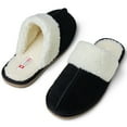thumbnail image 4 of Alpine Swiss Womens Genuine Suede Memory Foam Scuff Slippers Slip On House Shoes, 4 of 8