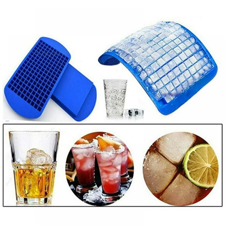 Silicone Mini Ice Cube Tray For Freezer, 160 Small Crushed BPA Free Ice Tray  Mold , Square Tiny Ice Maker For Chilling Cocktails - Buy Silicone Mini Ice  Cube Tray For Freezer