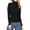 Black, variant on AOOCHASLIY Sweaters Fall Clearance Womens Fashion Long Sleeve Turtlen Neck Knitted Wrap Pullover Slim Sweater