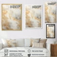 thumbnail image 4 of Designart "Magic Of Gold And White Marble Geode V" Abstract Marble Floater Framed Canvas Prints, 4 of 5