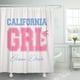 thumbnail image 1 of ABPHQTO Cortina de ducha de poliéster con eslogan océano Surfing y Girl in California 152x180 cm ABPHQTO PKNMT60x72Shower-2611, 1 of 2