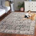 thumbnail image 3 of SAFAVIEH Artifact Esmond Oriental Polyester Area Rug, Charcoal/Ivory, 6'7" x 6'7" Square, 3 of 8