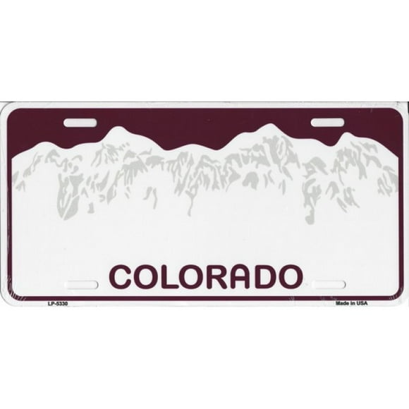 Colorado Metal License Plate