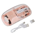 thumbnail image 2 of Transparent  Mouse, Rechargeable  Mouse with Silent Click, Seven Color Breathing Light, 800, 1200, 1600 DPI,3 Devices Connection,  8.1 10..., 2 of 7