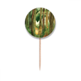 thumbnail image 1 of Miaoji Painting Cat Forests Mushroom Toothpick Flags Round Labels Party Decoration, 1 of 3