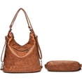 thumbnail image 3 of LHSHID Sac Fourre-Tout pour Femmes en Cuir à Poignée Supérieure Sac à Main à Multiples Poches Sac à Bandoulière Sac Rétro, 3 of 7