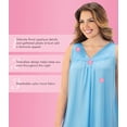 thumbnail image 2 of Exquisite Form Nylon Tricot Sleeveless Short Knee Length Nightgown 30107, 2 of 6