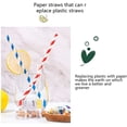 thumbnail image 4 of 200 PCS Paper Straws 100% Biodegradable Drinking Straw Durable and Recyclable Straws Disposable Straws Assorted Colors Smoothie Straws Drinking Straws for Cocktails Cold Drinks & Juices By Torubia, 4 of 7