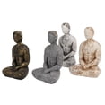 thumbnail image 3 of Estatuas De Yoga, Decoración De Meditación De Yoga Rústico Simple Para Sala De Estar Para Sala De Meditación Cergrey Desktop Ornaments, 3 of 8