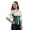Green, variant on Women's Gothic Satin Striped Underbust Corset Top Plus Size Purple S