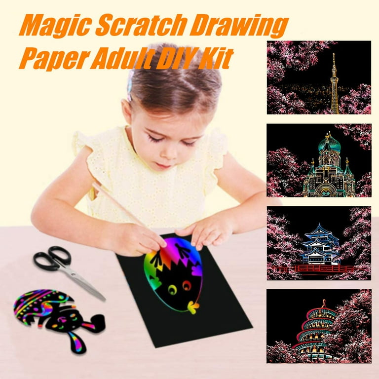 Magic Scratch Art Painting, Creative Painting Scratch