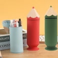 thumbnail image 1 of Desk Organizer Pen Pouch with Large Capacity - Silicone Stationery Holder for Office, School & Classroom Supplies, 1 of 6